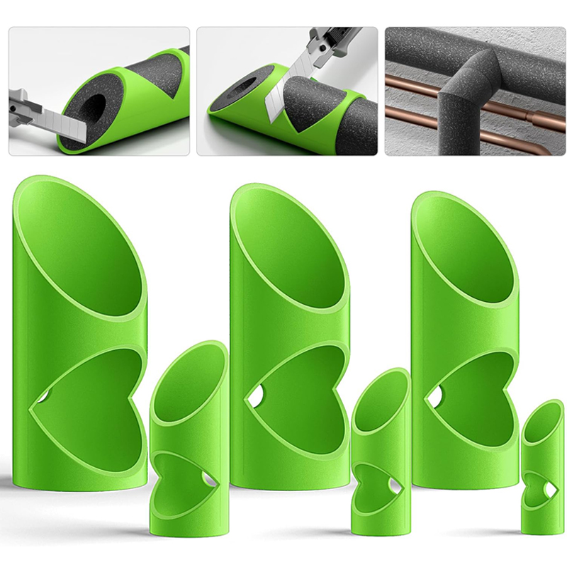 Pipe Insulation Foam - 3 個フォームパイプカッターツール絶縁切断ガイド器具パイプ絶縁家庭用固定クランプチューブ切削工具