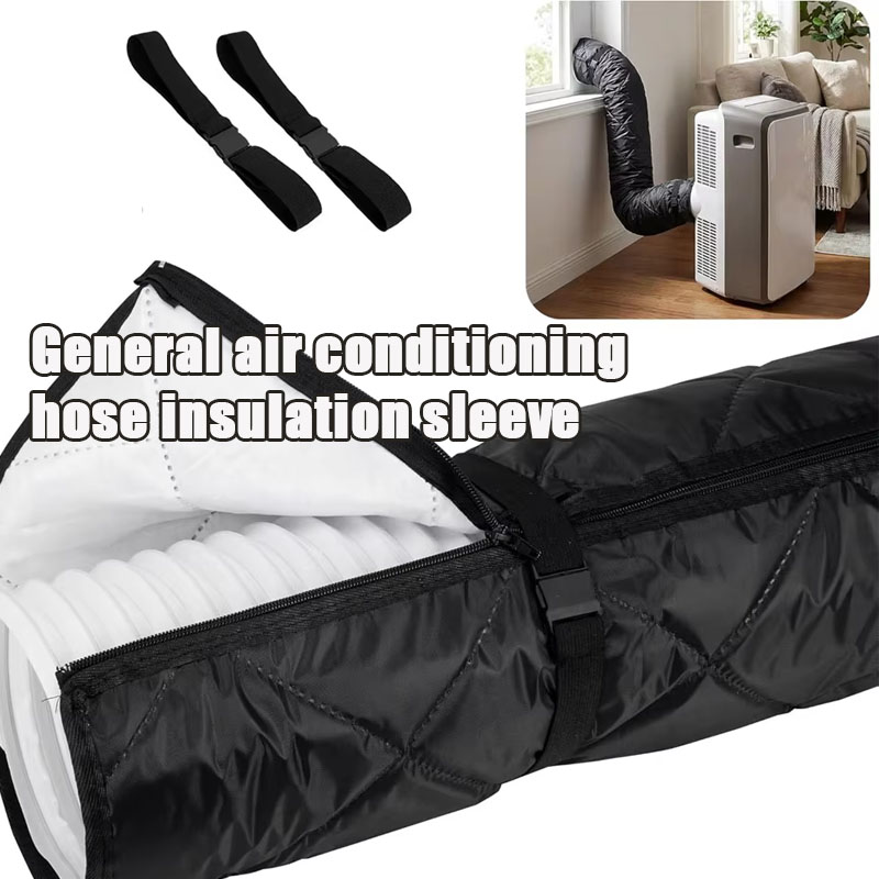 Pipe Insulation Foam - 1PC ユニバーサル AC ホース断熱スリーブアルミ箔フォーム層耐熱ラップポータブル AC 排気管用