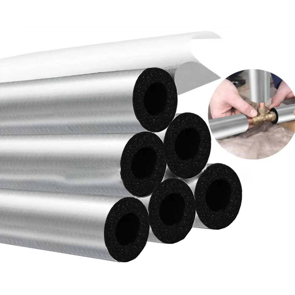 Pipe Insulation Foam - 耐候性パイプ断熱フォームチューブラップ 610個入り 銅管保護用 屋外および冬期用途向け