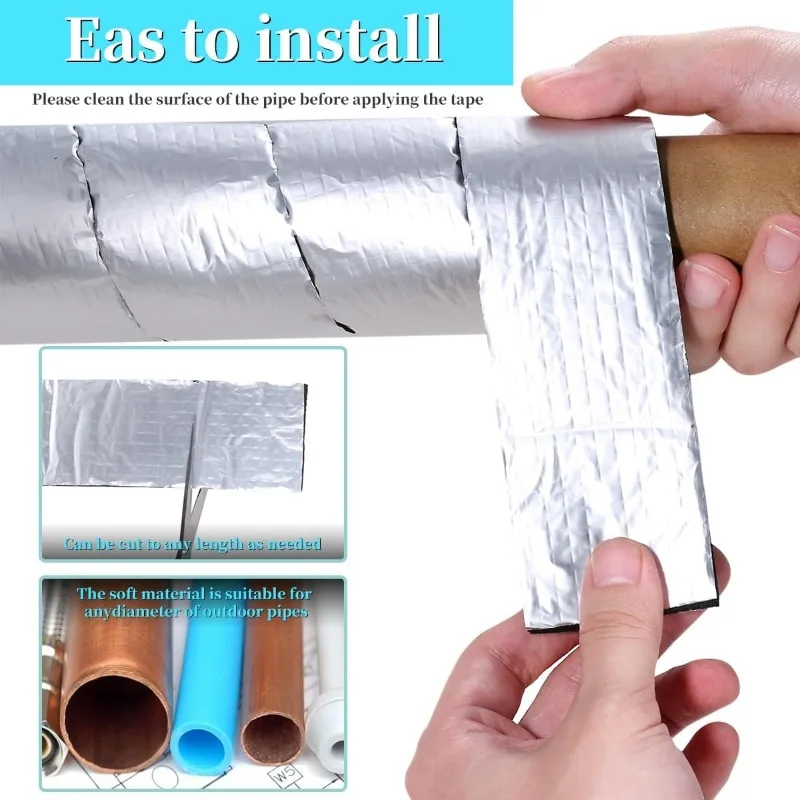 屋外用フォーム保温パイプテープ 2/10M 冬用パイプライン - Pipe Insulation Foam のレビューと価格