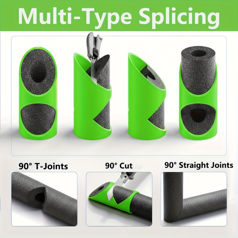 3個入り パイプ断熱材カッター Vガイド 45 °   エル - Pipe Insulation Foam のレビューと価格