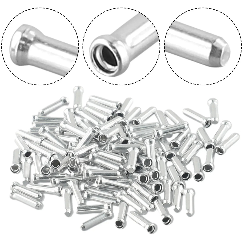 アルミ合金自転車ケーブルエンドキャップ,100個,マウンテン - Wire Connector Cap のレビューと価格