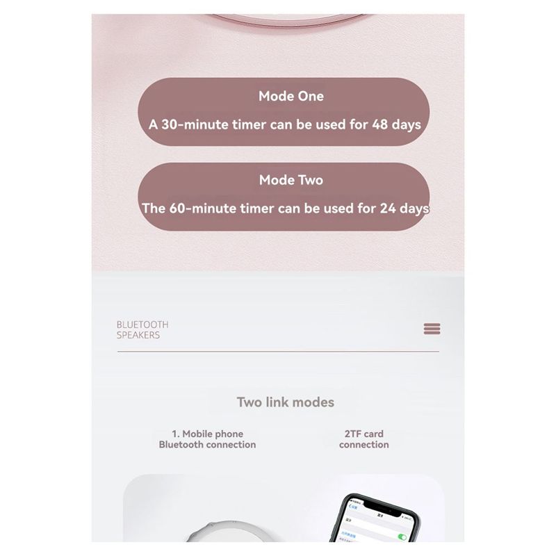 効率的なホワイトノイズ骨伝導ワイヤレスBluetoothスピ - Home Improvement Music のレビューと価格