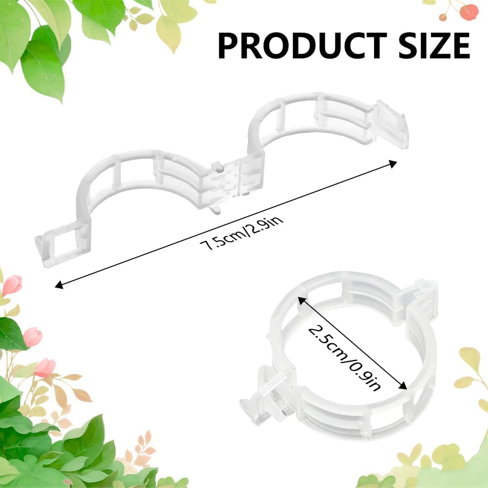 100個入り 植物サポートクリップ 再利用可能なガーデンクリ - Home Improvement Hardware のレビューと価格