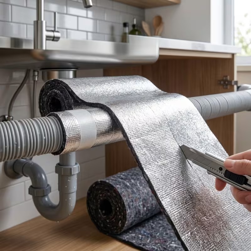 アルミ箔防水耐熱断熱シールド、屋根壁HVACダクトパイプ用ゴ - Pipe Insulation Foam のレビューと価格