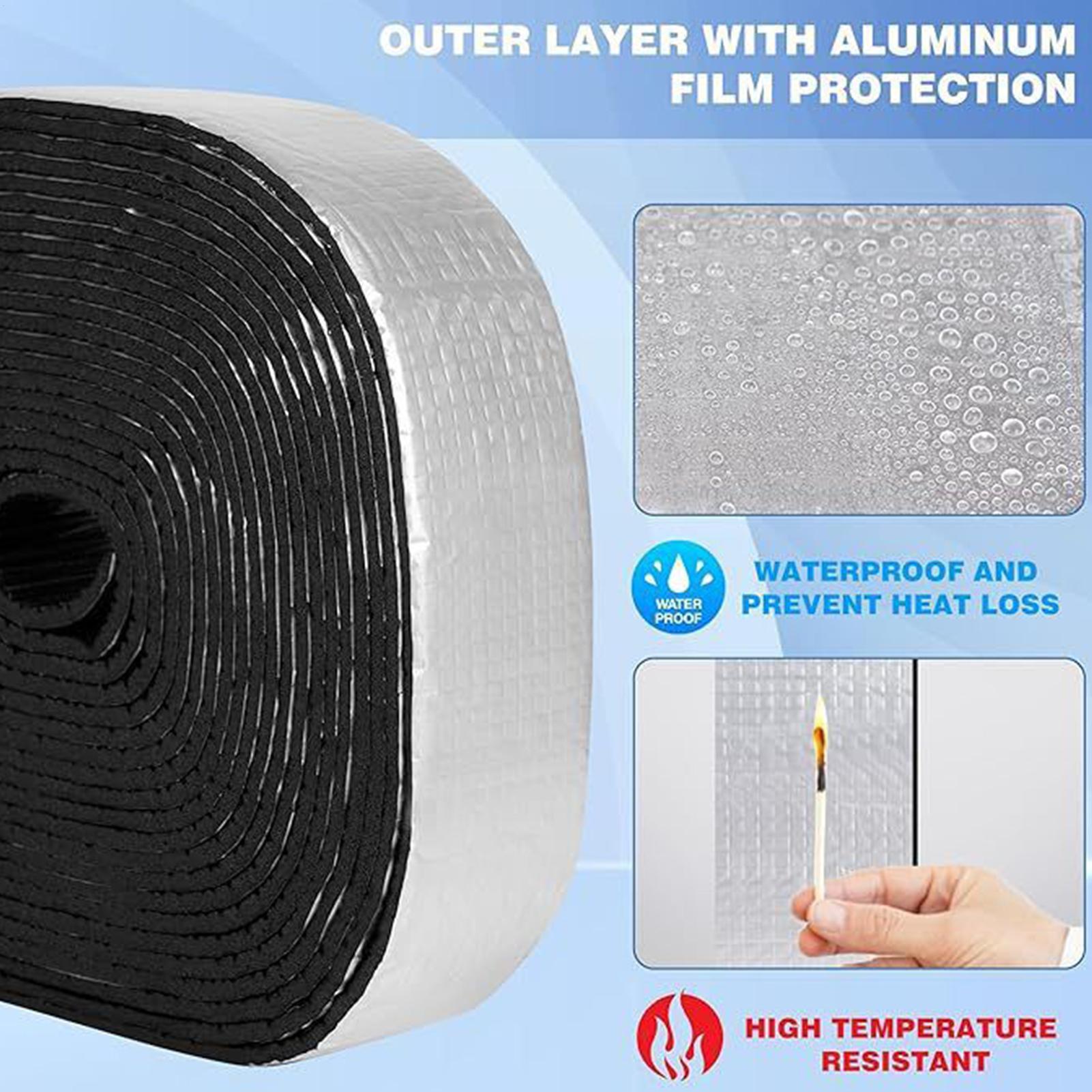 発泡パイプカバー加熱冷却反射ラップ水道管断熱材ドア窓用寒い天 - Pipe Insulation Foam のレビューと価格