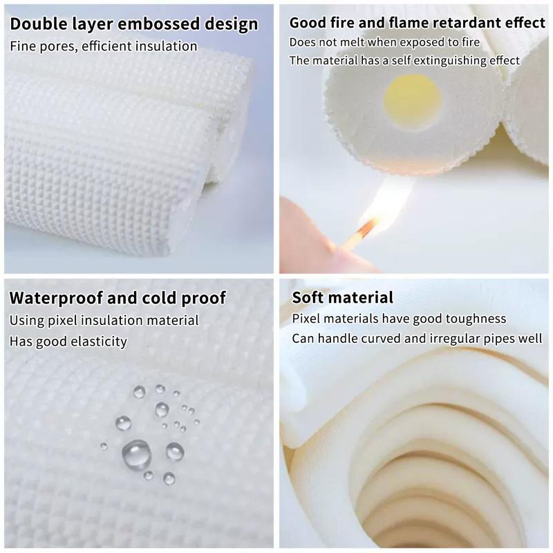 1メートルパイプ断熱フォームチューブ、エアコンパイプ継手、ミ - Pipe Insulation Foam のレビューと価格