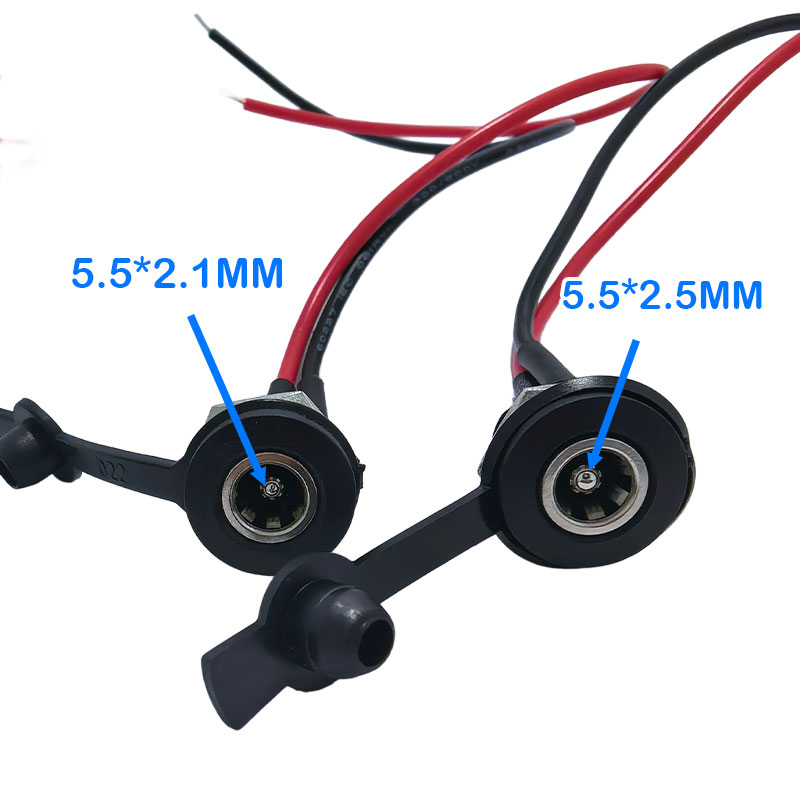 DIY用バッテリーDC電源プラグコネクター DC防水ジャック - Wire Connector Cap のレビューと価格